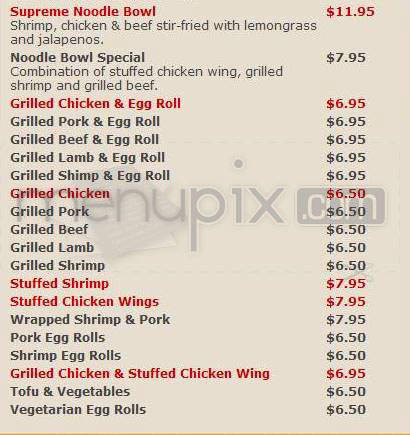 Chez Thuy Restaurant - Boulder, CO menu_pic