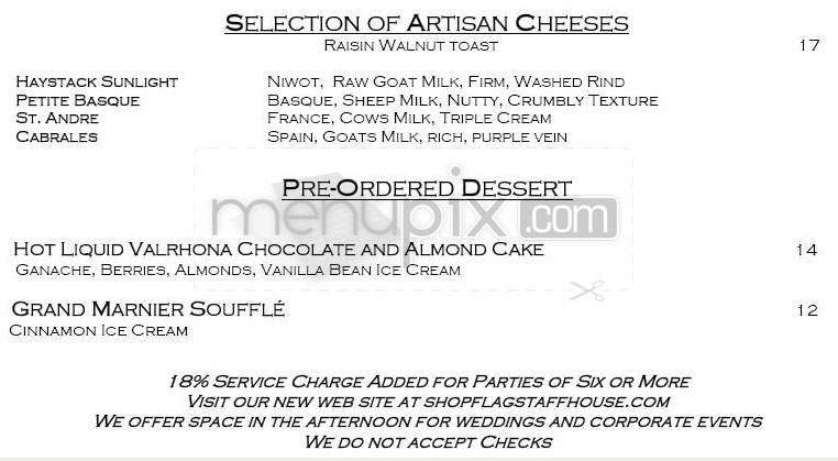 Flagstaff House Restaurant - Boulder, CO menu_pic