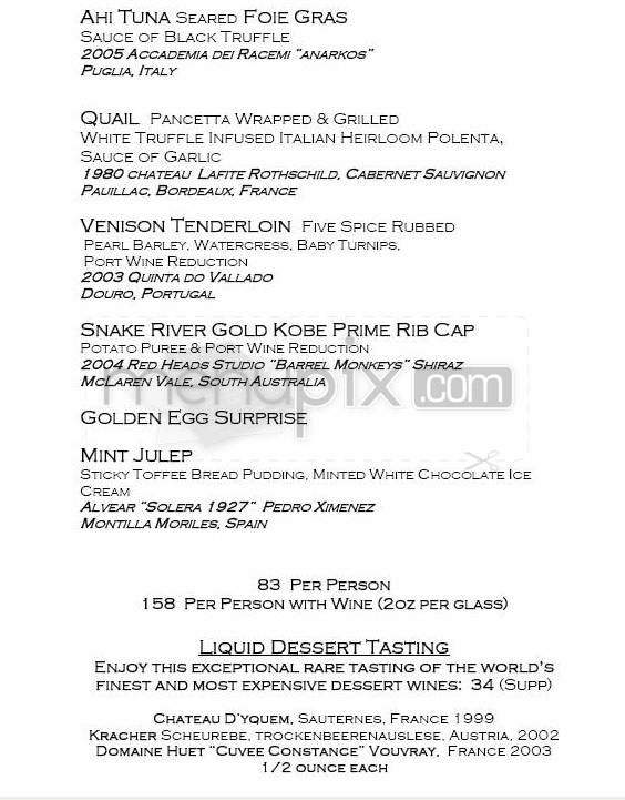 Flagstaff House Restaurant - Boulder, CO menu_pic