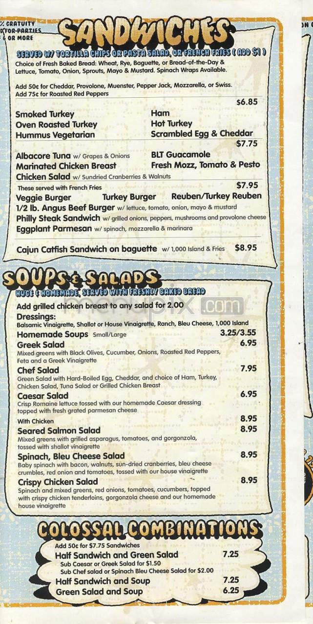 Foolish Craig's Cafe - Boulder, CO menu_pic