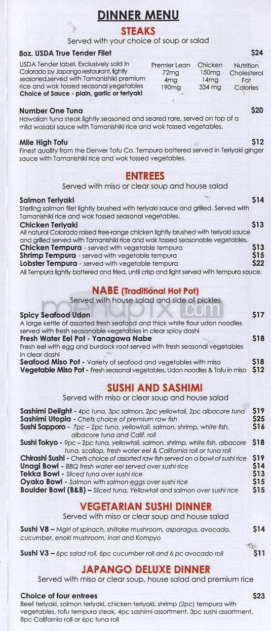 Japango - Boulder, CO menu_pic