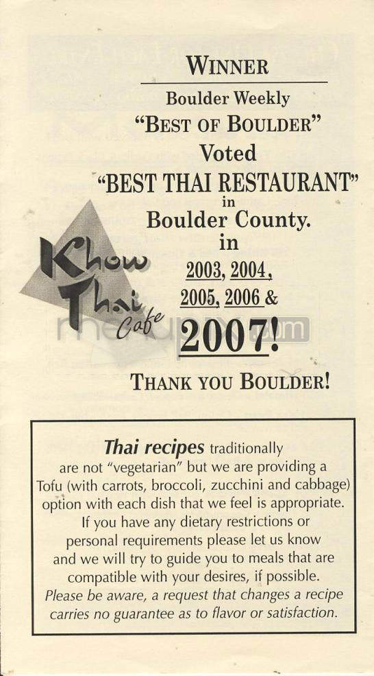 /700262/Khow-Thai-Boulder-CO - Boulder, CO