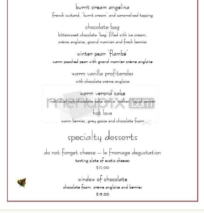 L'Atelier - Boulder, CO menu_pic