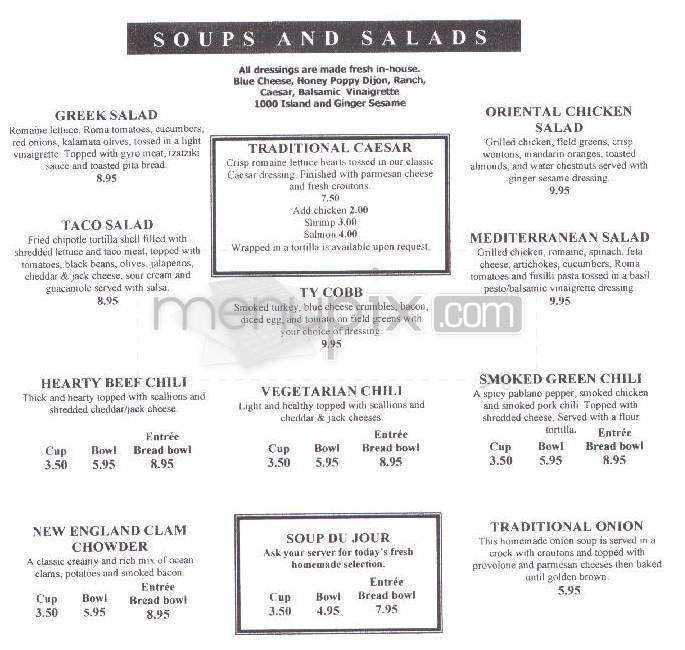 Lazy Dog Sports Bar & Grill - Boulder, CO menu_pic