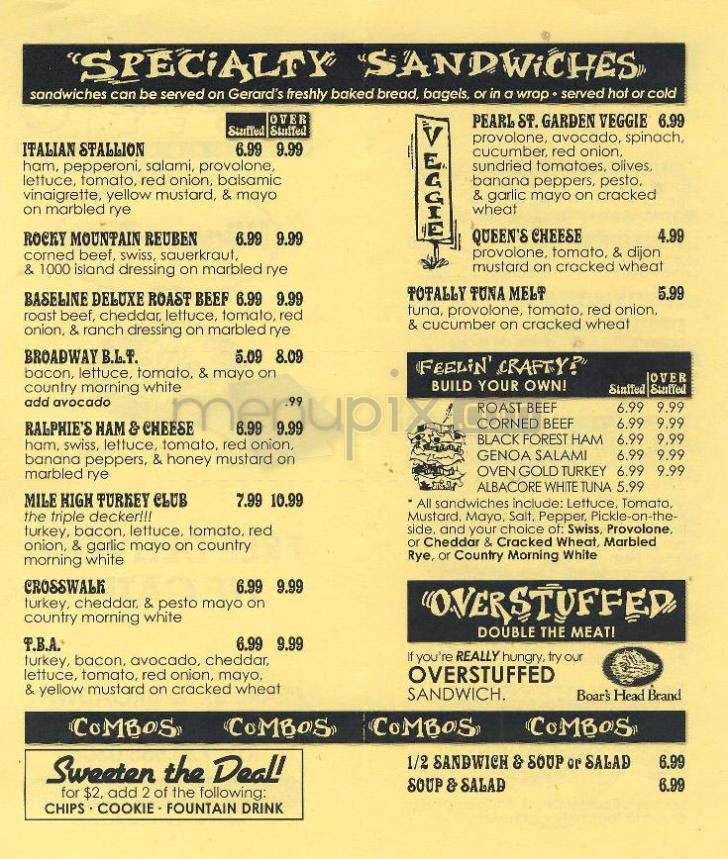 Lindsay's Boulder Deli at Haagen-Dazs - Boulder, CO menu_pic