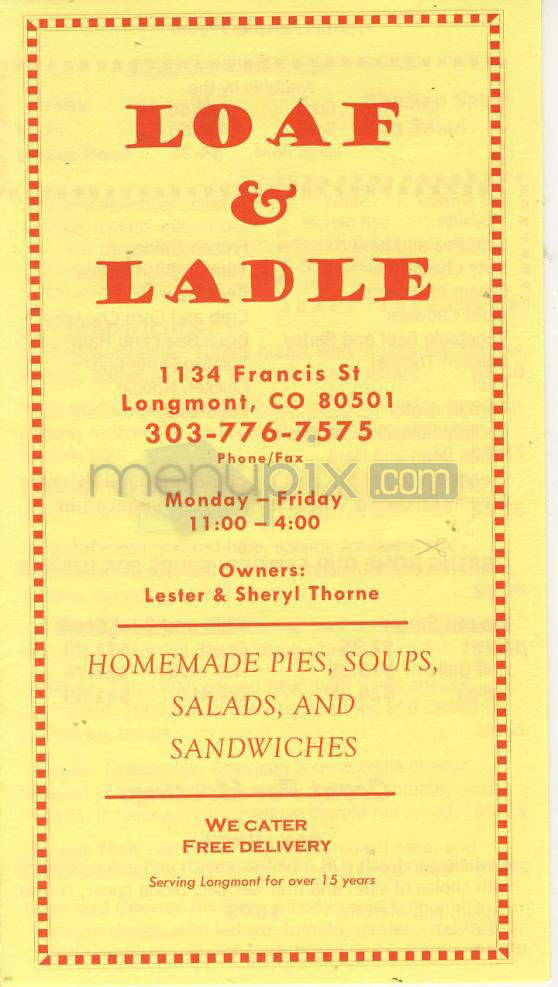 Loaf & Ladle - Longmont, CO menu_pic