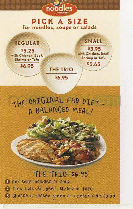 Noodles & Co - Longmont, CO menu_pic