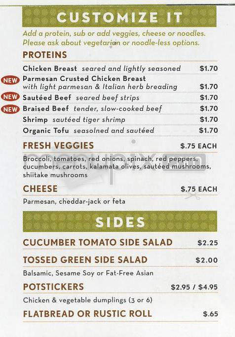 Noodles & Co - Longmont, CO menu_pic