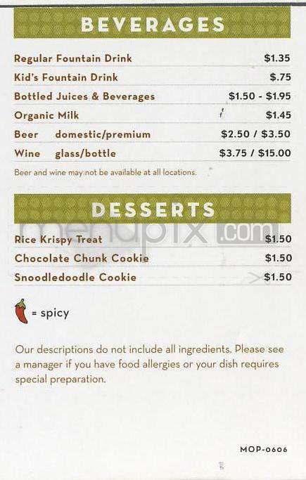 Noodles & Co - Longmont, CO menu_pic