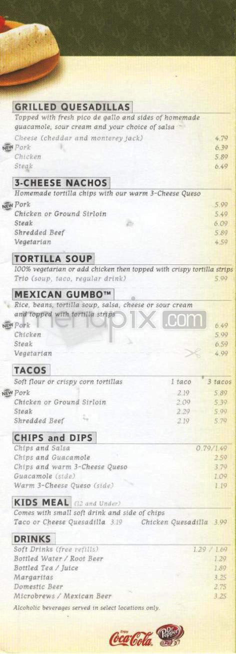 Qdoba Mexican Grill - Firestone, CO menu_pic