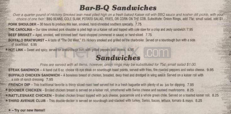 Shorty's Pit Bar-B-Q - Longmont, CO menu_pic