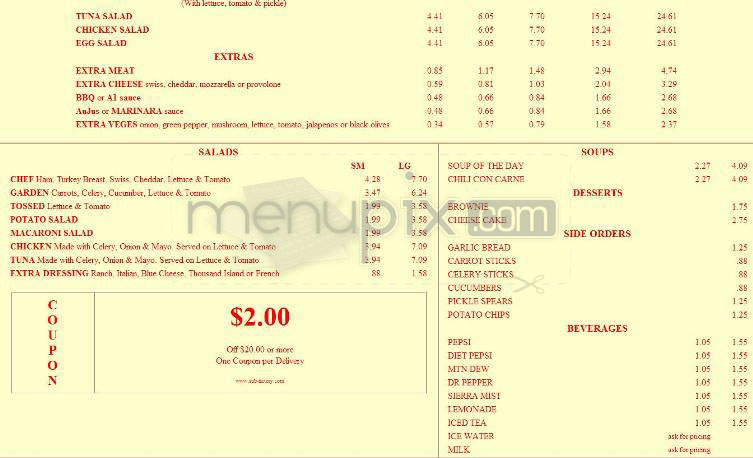 Sub Factory - Longmont, CO menu_pic