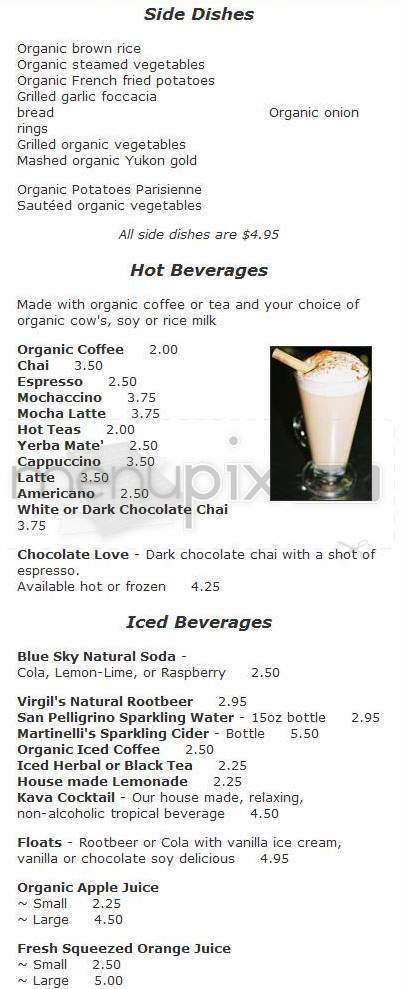 Sunflower Restaurant - Boulder, CO menu_pic