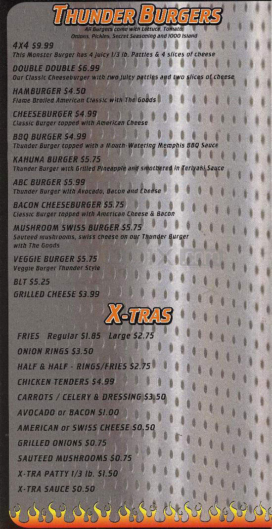 Thunderbird Burgers & BBQ - Boulder, CO menu_pic