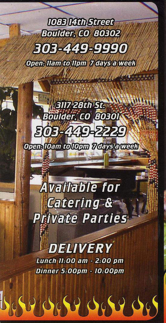 Thunderbird Burgers & BBQ - Boulder, CO menu_pic