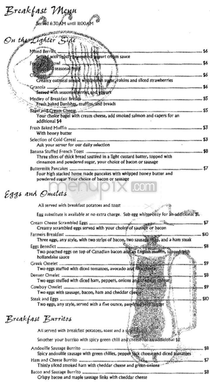 Thyme On The Creek (Millenium Harvest House) - Boulder, CO menu_pic