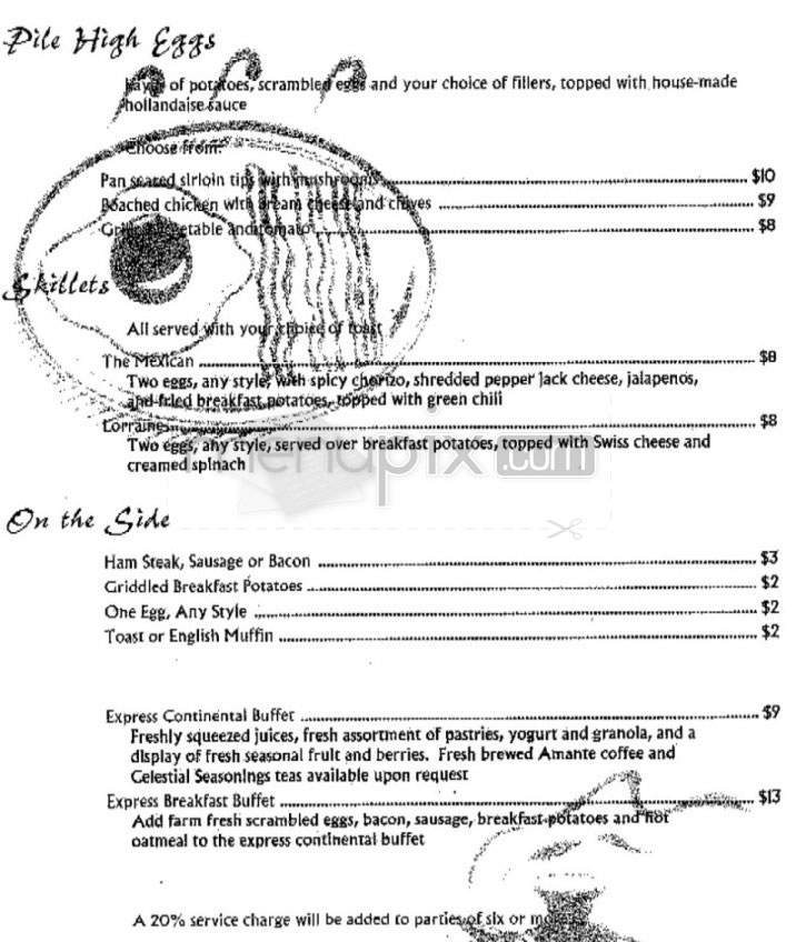 Thyme On The Creek (Millenium Harvest House) - Boulder, CO menu_pic