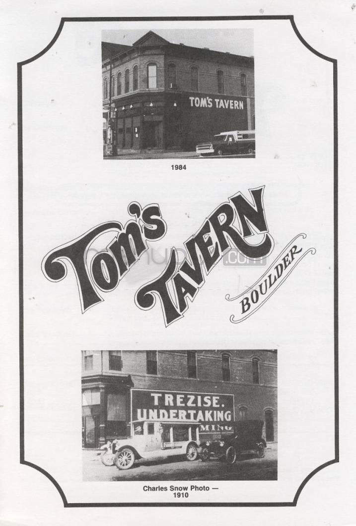 Tom's Tavern - Boulder, CO menu_pic