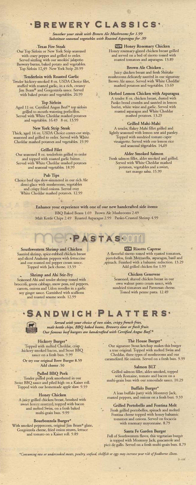 Walnut Brewery - Boulder, CO menu_pic