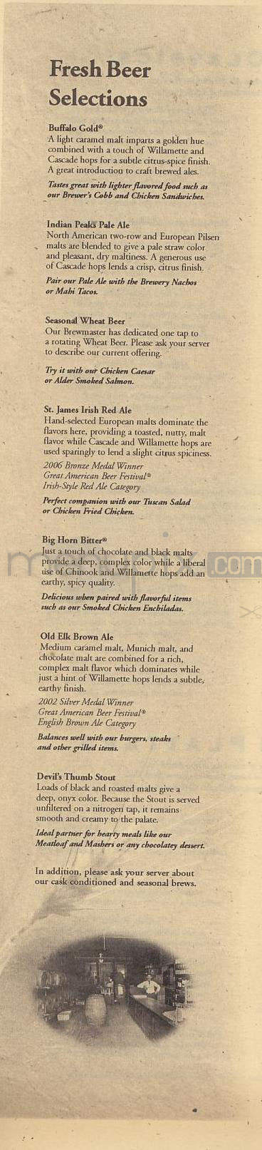 Walnut Brewery - Boulder, CO menu_pic
