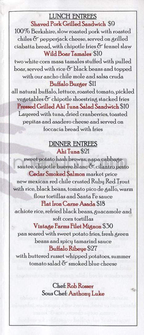 Zolo Grill - Boulder, CO menu_pic