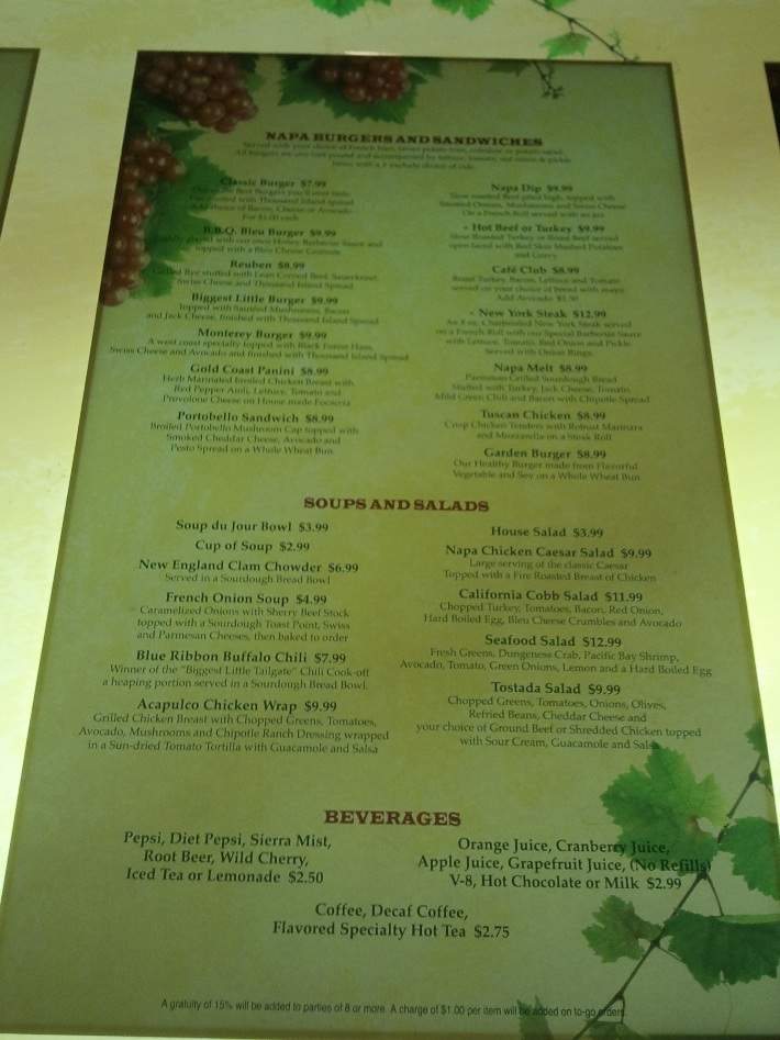 Cafe Andreotti - Reno, NV menu_pic
