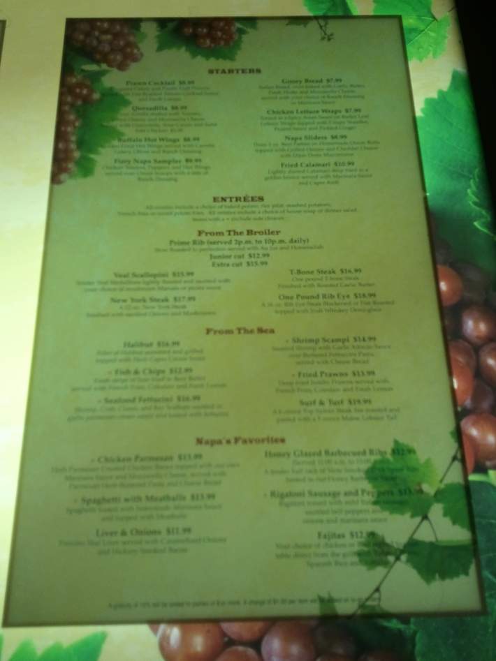 Cafe Andreotti - Reno, NV menu_pic