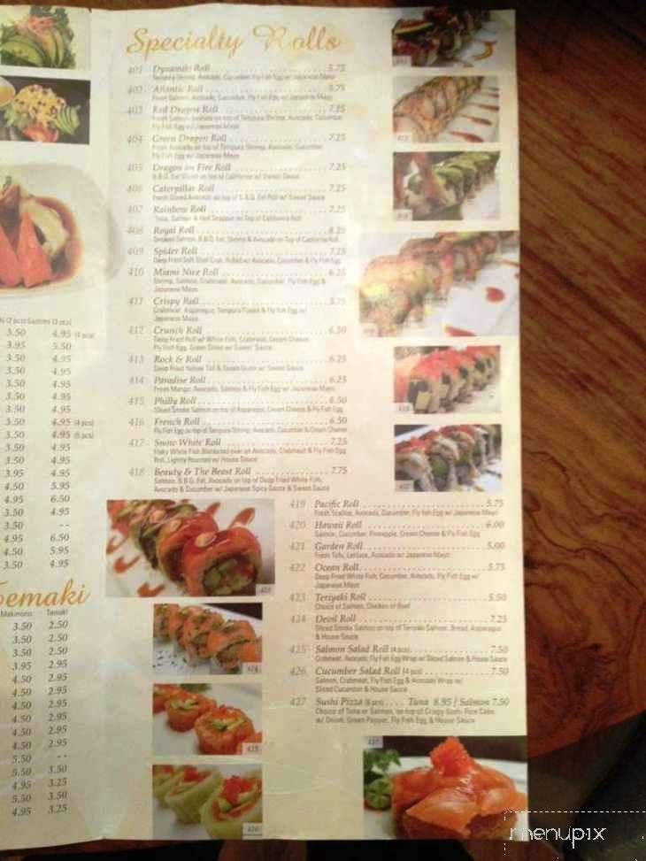 Casa Sushi - Toronto, ON menu_pic