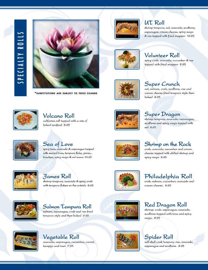 Chaiyo's Thai & Sushi - Knoxville, TN menu_pic
