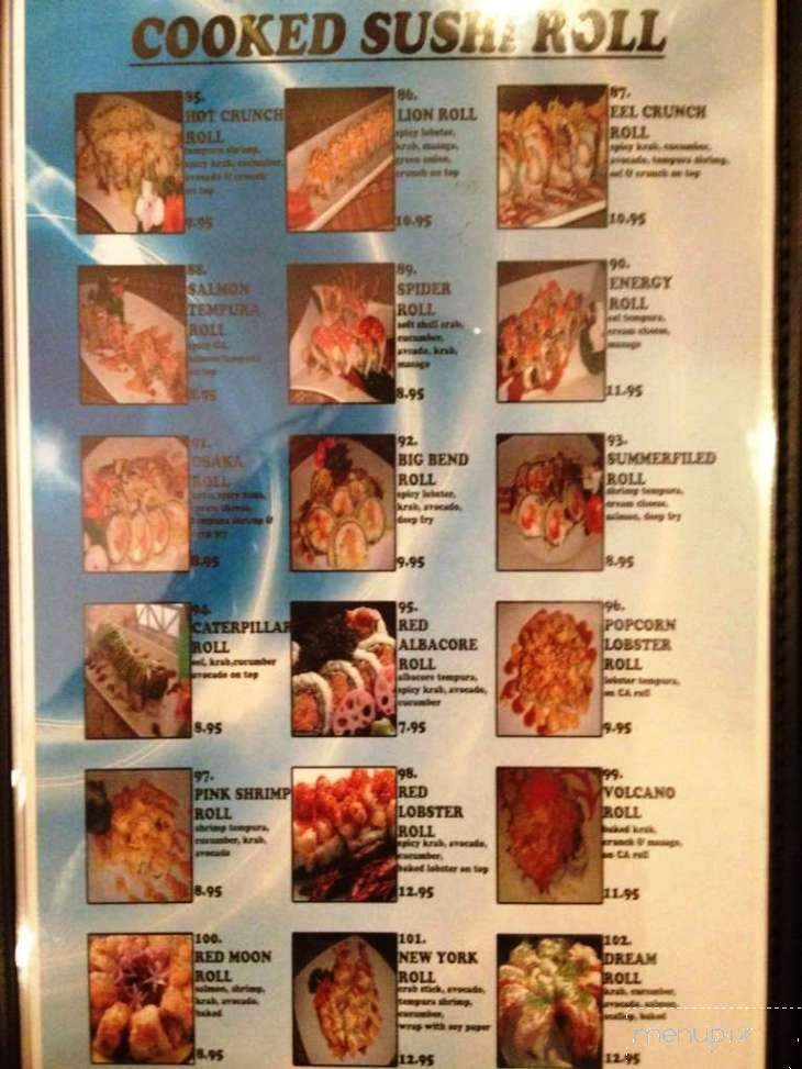 Menu of Crazy Fish Sushi in Ocoee, FL 34761