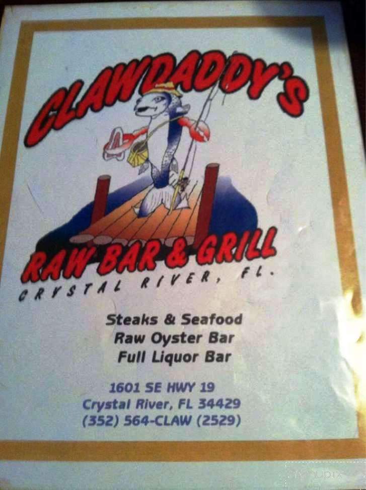 Claw Daddys Raw Bar & Grill - Crystal River, FL menu_pic