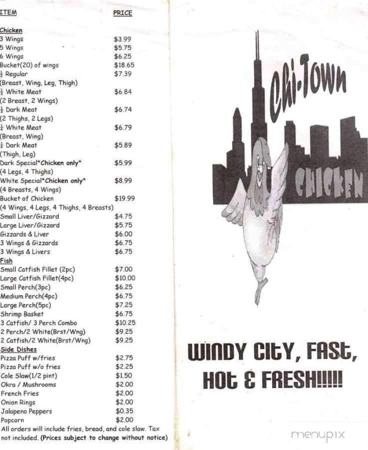 Chi-Town Chicken - Omaha, NE menu_pic