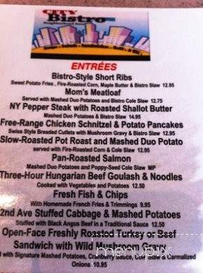 City Bistro - Hayward, CA menu_pic