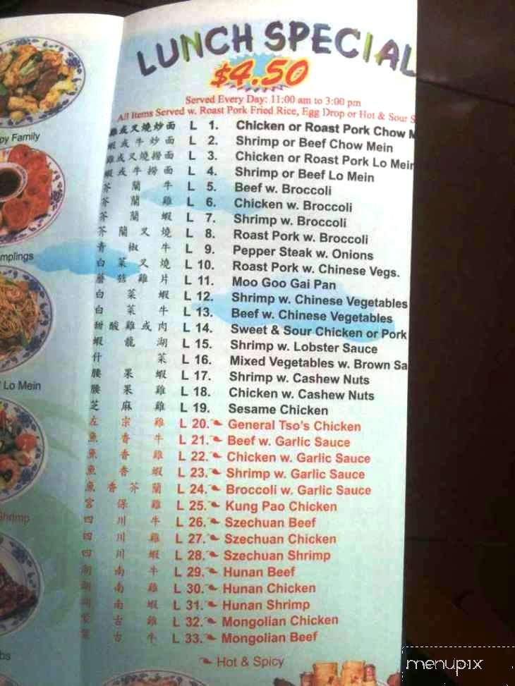 China Wonder - Norman, OK menu_pic