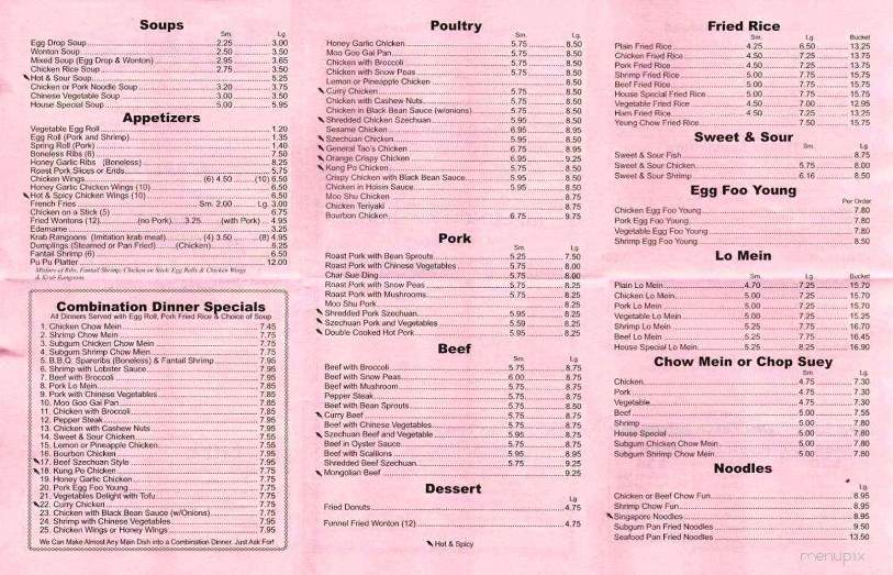Chifa Wing's - Davie, FL menu_pic