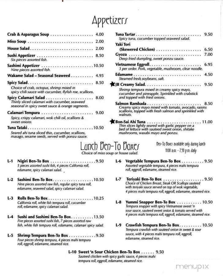 Chef Scott's Restaurant - Ocean Springs, MS menu_pic