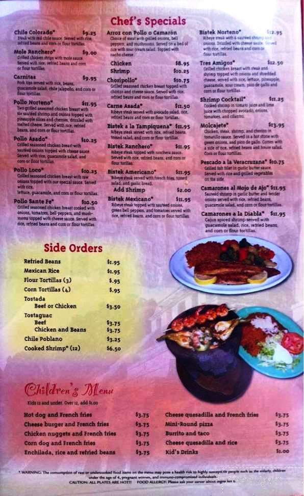 Cuco's Mexican Restaurant - Verona, WI menu_pic