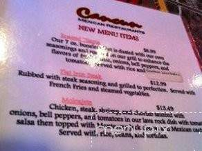 Cancun Mexican Restaurant - Knoxville, TN menu_pic