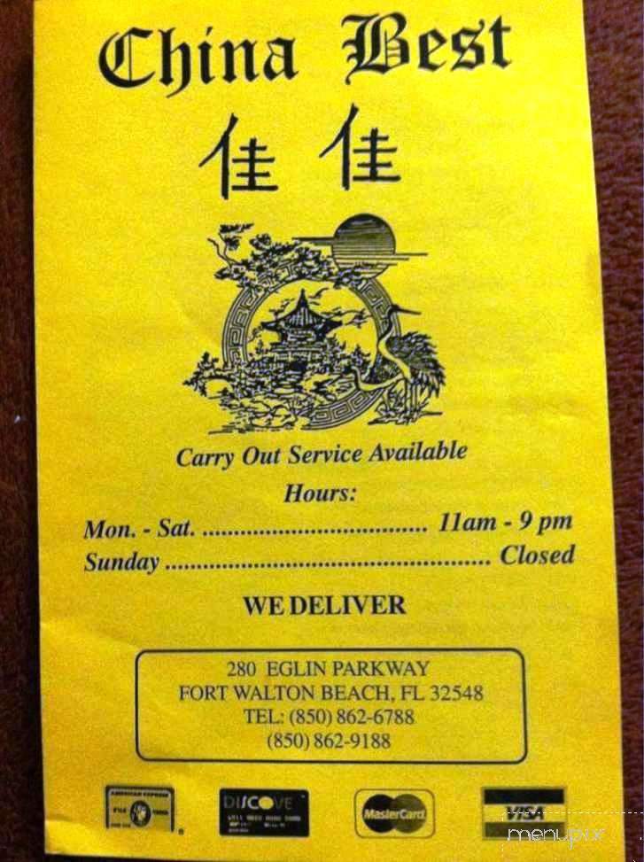 China Best - Fort Walton Beach, FL menu_pic
