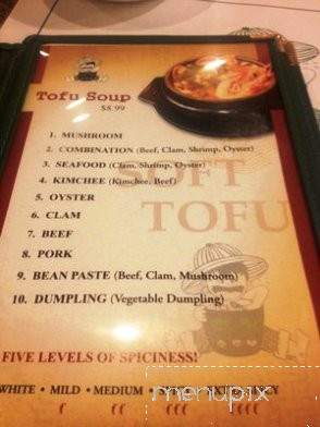 Cho Dang Tofu - Torrance, CA menu_pic