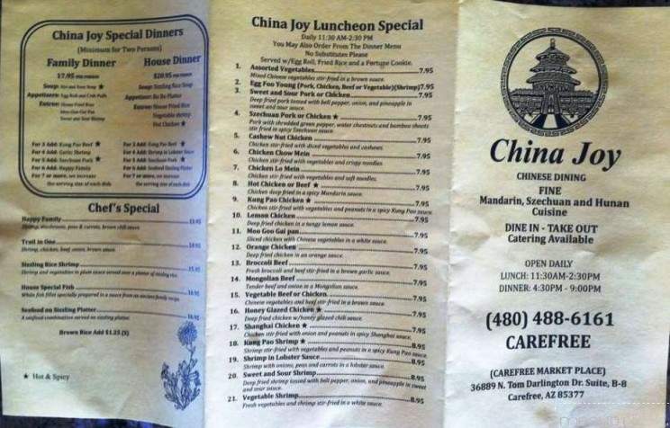 /825475/China-Joy-Menu-Carefree-AZ - Carefree, AZ