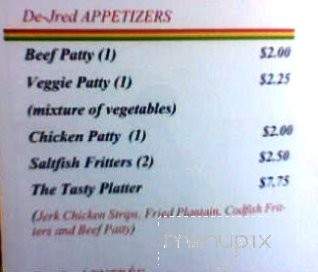 De-Jred Fine Jamaican Cuisine - Skokie, IL menu_pic