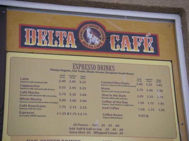 Delta Cafe - Sparks, NV menu_pic