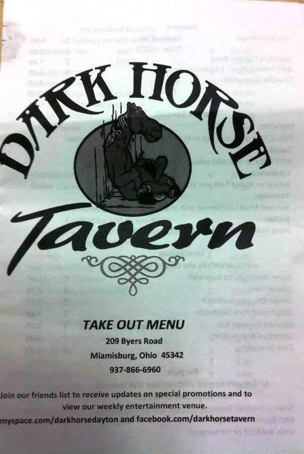 Dark Horse Tavern - Miamisburg, OH menu_pic