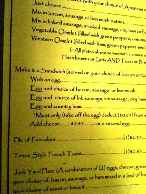 Dive In - Pineville, NC menu_pic
