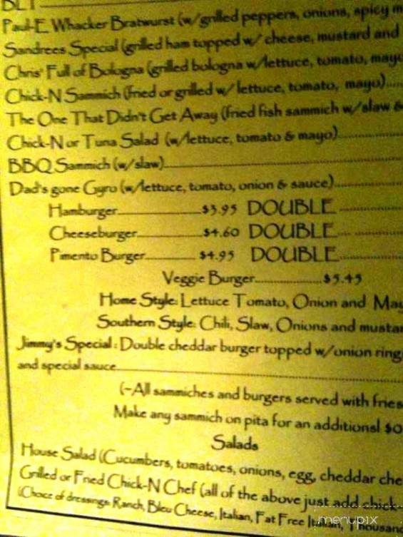 Dive In - Pineville, NC menu_pic