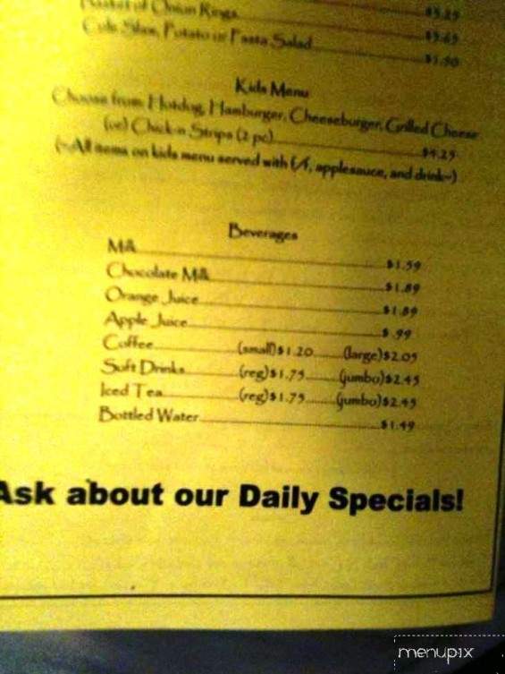 Dive In - Pineville, NC menu_pic