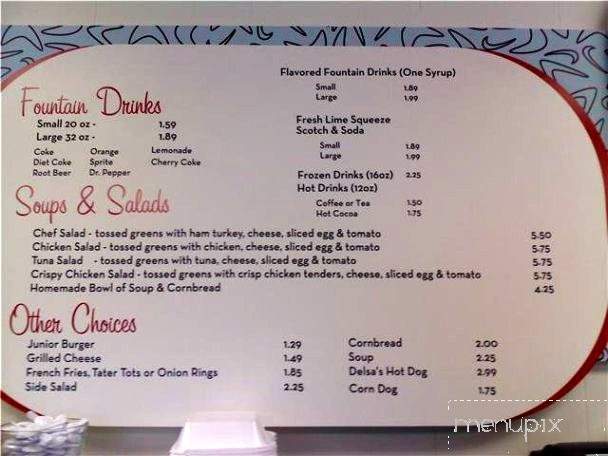 Delsa's Ice Cream Parlour - Boise, ID menu_pic