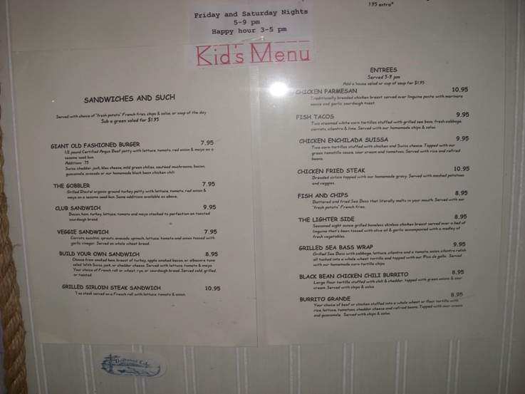 Driftwood Cafe - South Lake Tahoe, CA menu_pic