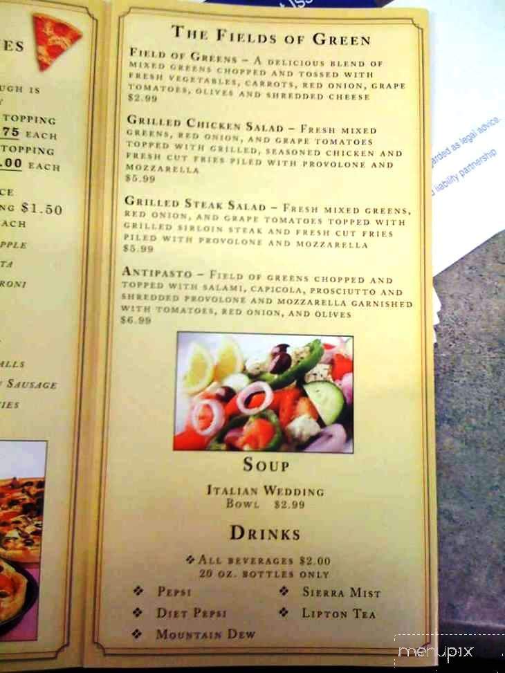 Deano's - Wheeling, WV menu_pic
